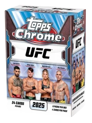 2025 TOPPS CHROME UFC Value Blaster Box MMA 24 Cards